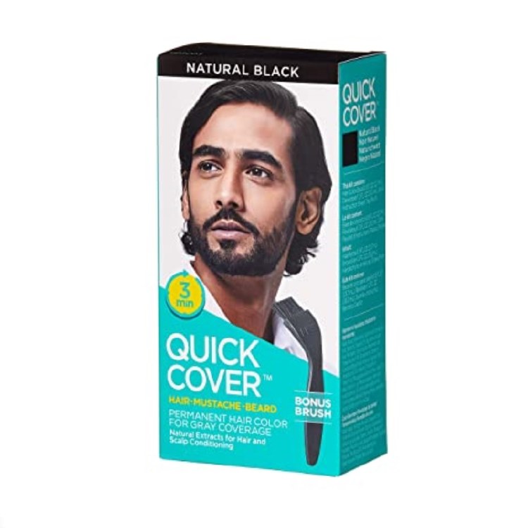 Kiss Quick Cover Hair Colour For Men #QCM03 - Natural Black