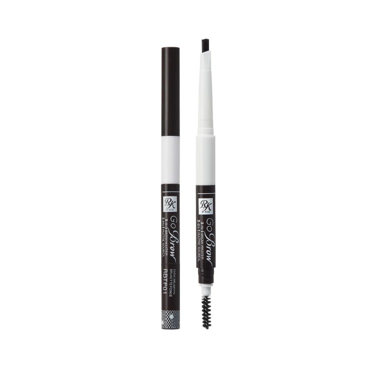 Ruby Kisses Go Brow 3-In-1 Brow Master #RBTP01 - Black Brown - Beauty Depot