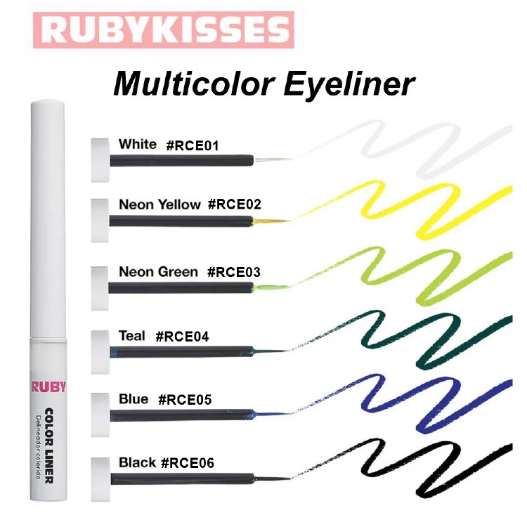 Ruby Kisses Color Liner #RCE04 - Teal