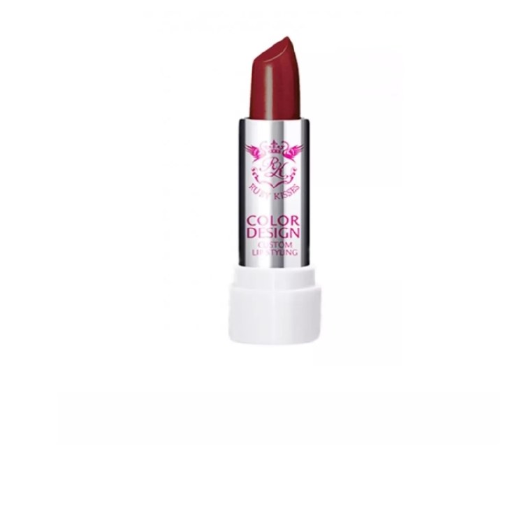 Kiss Colour Design Lipstick Burgundy - RLS05