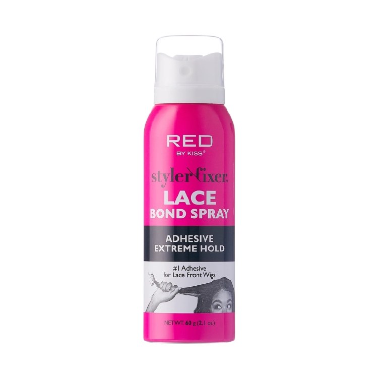 Red by Kiss Styler Fixer Lace Bond Spray Adhesive Extreme Hold 2.1oz SS04 - #