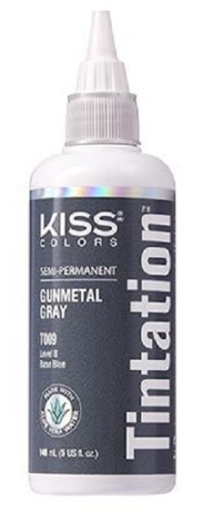 Kiss Colors Tintation Semi-Permanent Hair Color - Gunmetal Gray