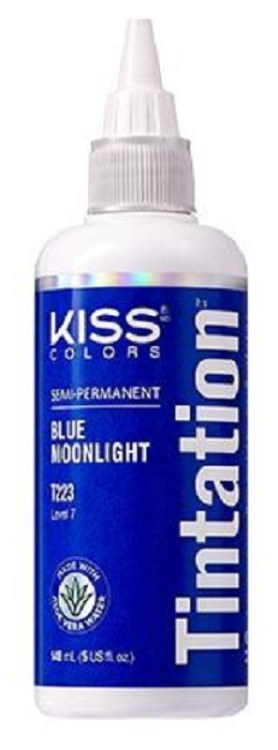 Kiss Colors Tintation Semi-Permanent Hair Color Blue Moonlight