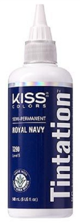 Kiss Colors Tintation Semi-Permanent Hair Color Royal Navy - Beauty Depot Kiss Colors Tintation Semi-Permanent Hair Color Royal Navy - Beauty Depot