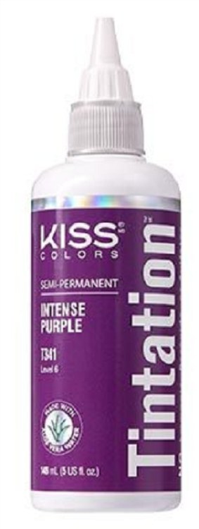 Kiss Colors Tintation Semi-Permanent Hair Color - Intense Purple