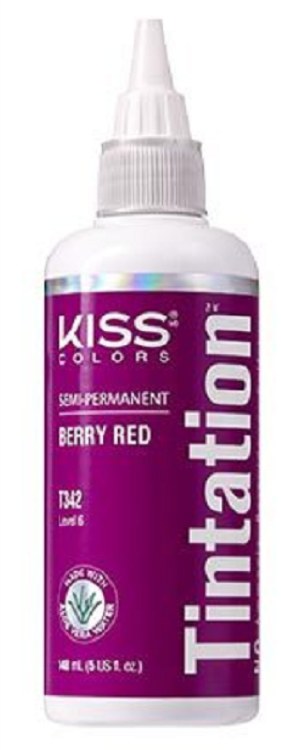 Kiss Colors Tintation Semi-Permanent Hair Color - Berry Red