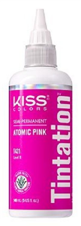 Kiss Colors Tintation Semi-Permanent Hair Color - Atomic Pink