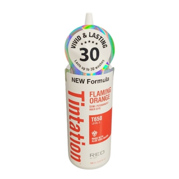 Kiss Colors Tintation Semi-Permanent Hair Color #T650 - Flaming Orange