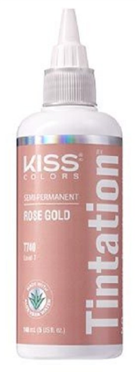 Kiss Colors Tintation Semi-Permanent Hair Color - Rose Gold