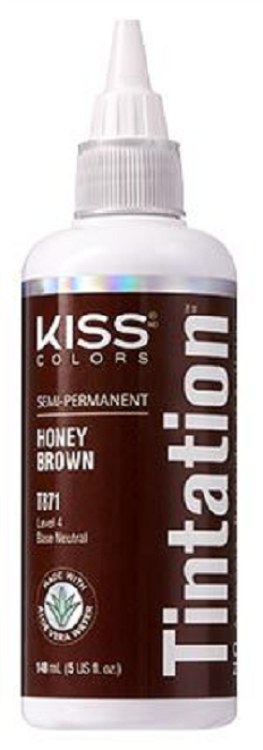 Kiss Colors Tintation Semi-Permanent Hair Color - Honey Brown