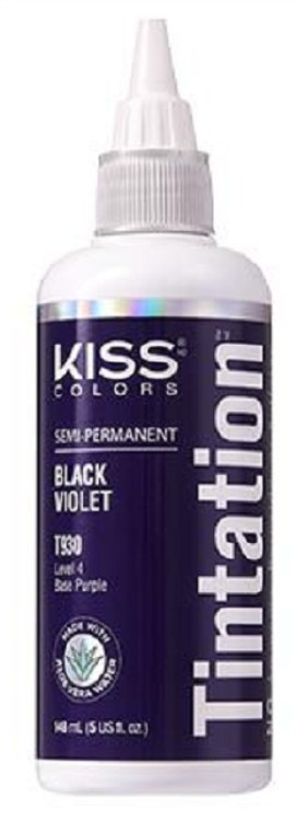Kiss Colors Tintation Semi-Permanent Hair Color #T930 - Black Violet