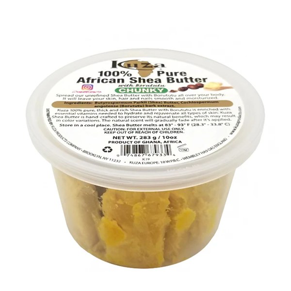 Kuza 100% African Shea Butter Chunk 10oz - Yellow