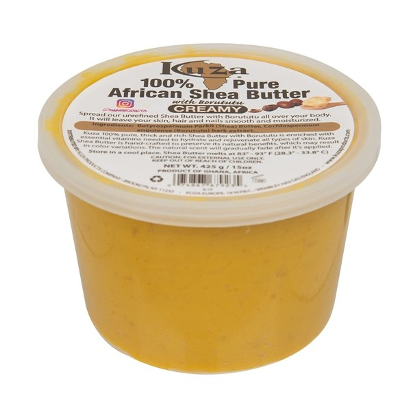 Kuza 100% African Shea Butter Creamy 15oz - Yellow