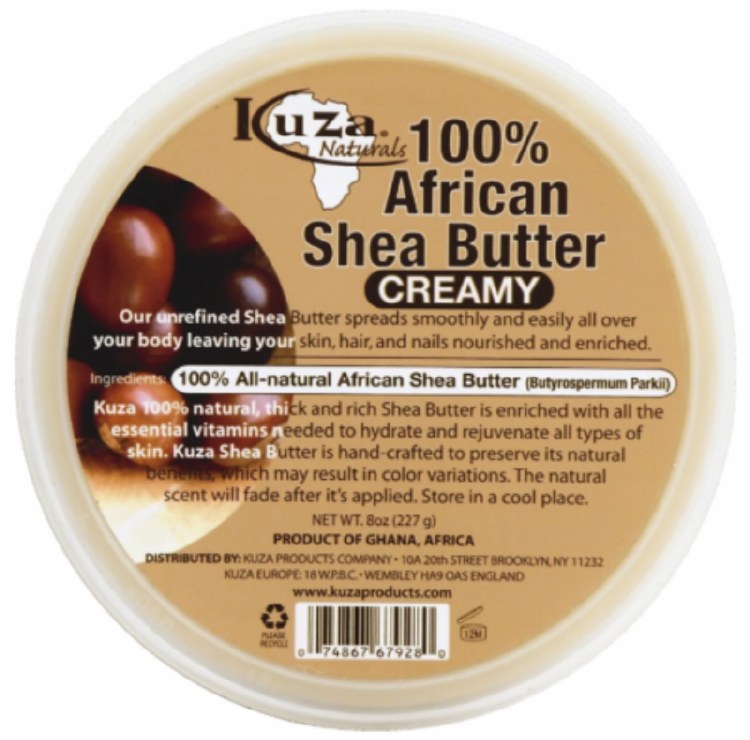 Kuza Naturals 100 Per African Shea Butter Creamy White 8oz