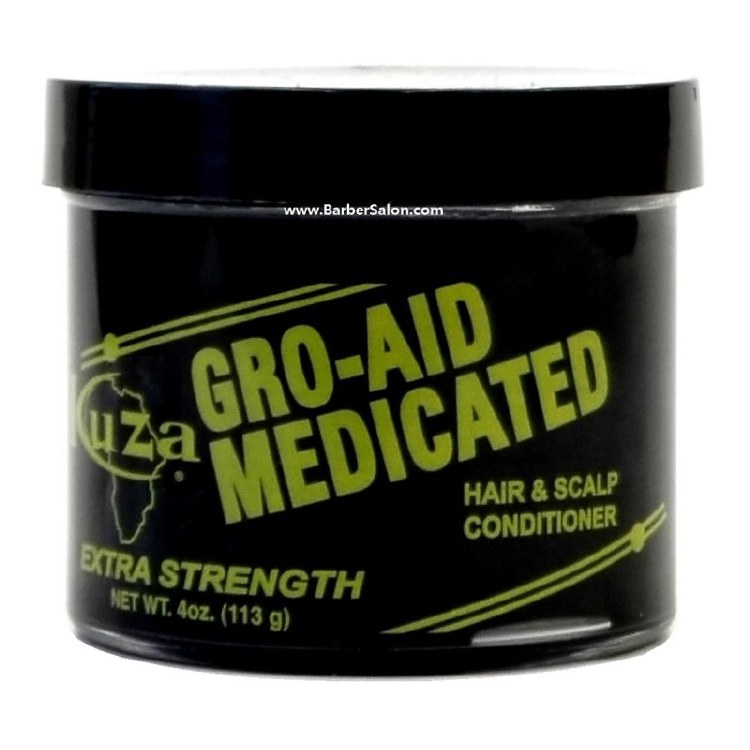 Kuza Gro-Aid Medicated Hair & Scalp Conditioner 4oz