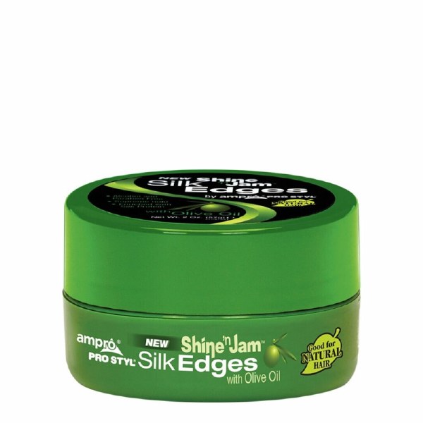 Ampro Shine N Jam Silk Edges 2oz - Beauty Depot