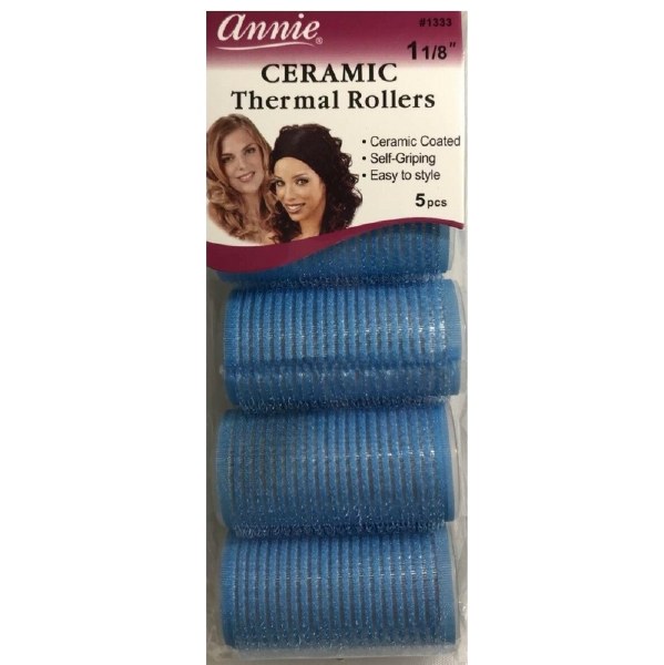 Annie Ceramic Thermal Rollers 5 Pack 1333 Beauty Depot