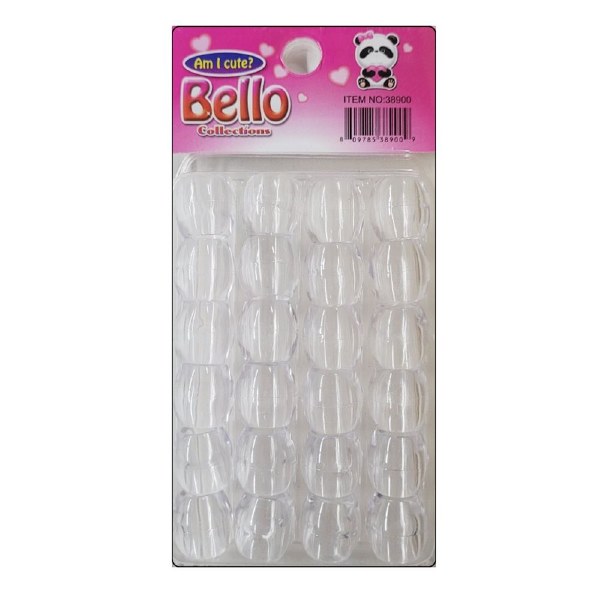 Bello Collections JUMBO Hair Beads - Small Pack - CLEAR #38900