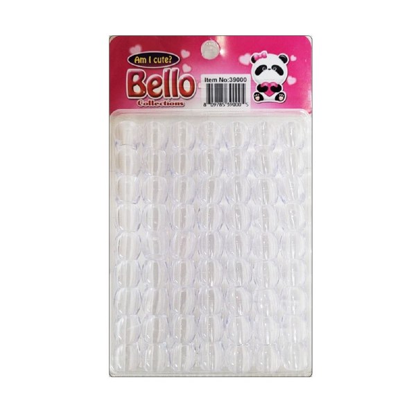 Bello Collections LG Hair Beads - CLEAR #39000