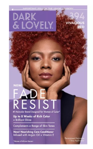 Dark & Lovely Permanent Hair Color #394 - Vivacious Red - Beauty Depot
