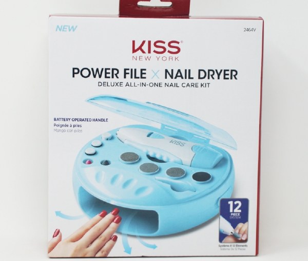 Kiss New York Power File X Nail Dryer Deluxe All In One Nail Care Kit   Large Kiss 2464v Power File X Dryer 