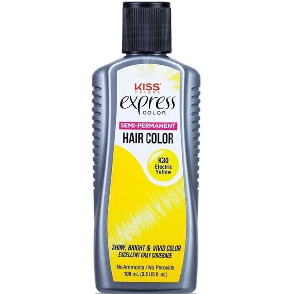 Kiss Express Color Kiss Express Color Semi-Permanent Hair Color - Electric Yellow #K30 ...