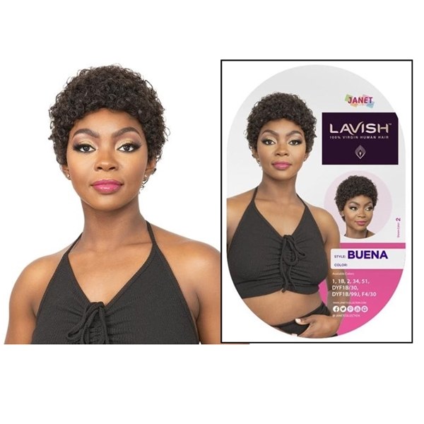 Lavish 100% Natural Virgin Remy Human Hair Wig - Buena - # 1