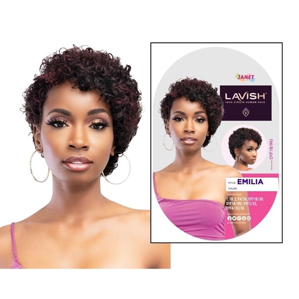 Lavish 100% Natural Virgin Remy Human Hair Wig - Emilia - # 2