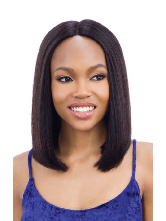 Lace Part Wig Long Blunt Bob (Natural) - # Natural