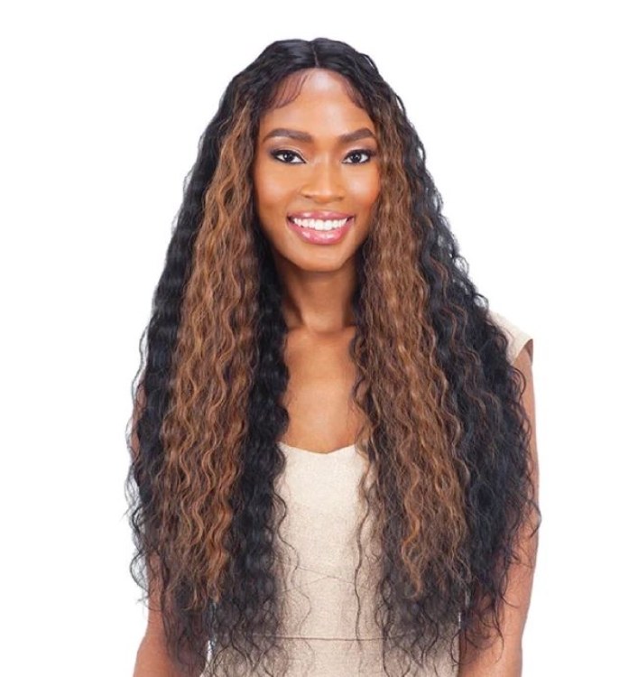 Mayde Beauty Axis Synthetic Sleek Touch Lace Front Wig Sleek Crimp - # 1