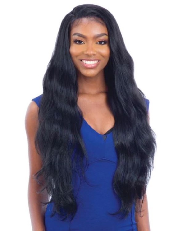 Shake-N-Go FreeTress Equal Synthetic Lace Front Wig Freedom Part Lace 901 - # 1B