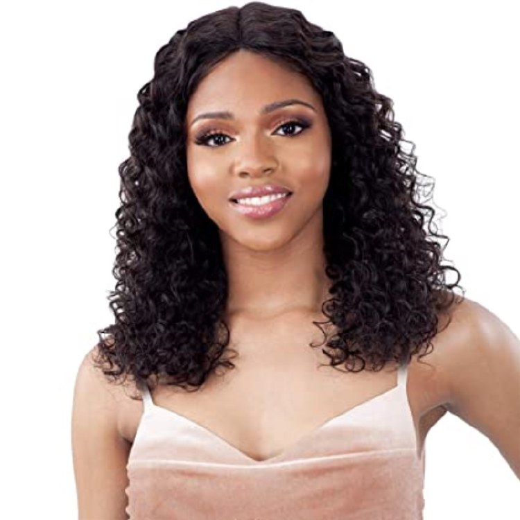 Lace Front Wig Galleria Deep Wave 18 Inch - # Natural