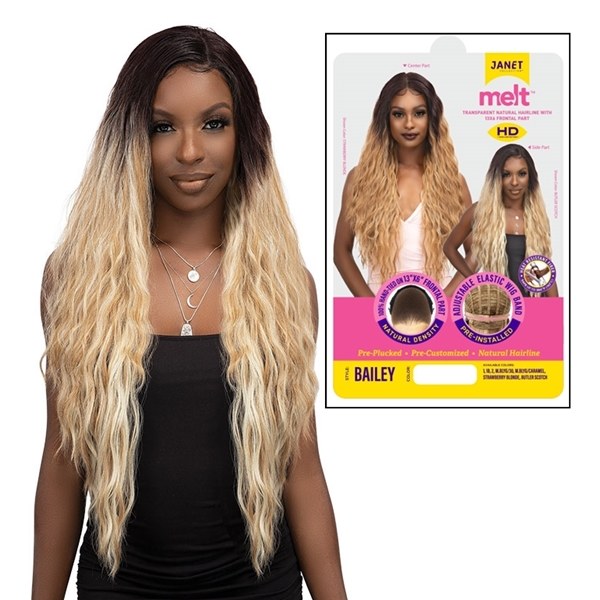 Melt Swiss Lace Front Wig - Bailey - # BUTTER SCOTCH