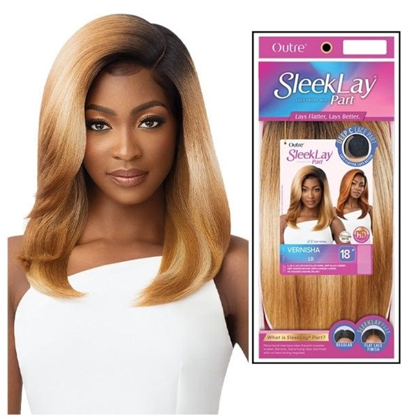 HD Lace Front Wig SleekLay - VERNISHA - # 1B