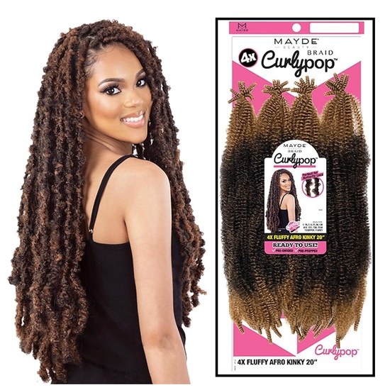 4X Curly Pop Fluffy Afro Kinky 20 Inch - # 613