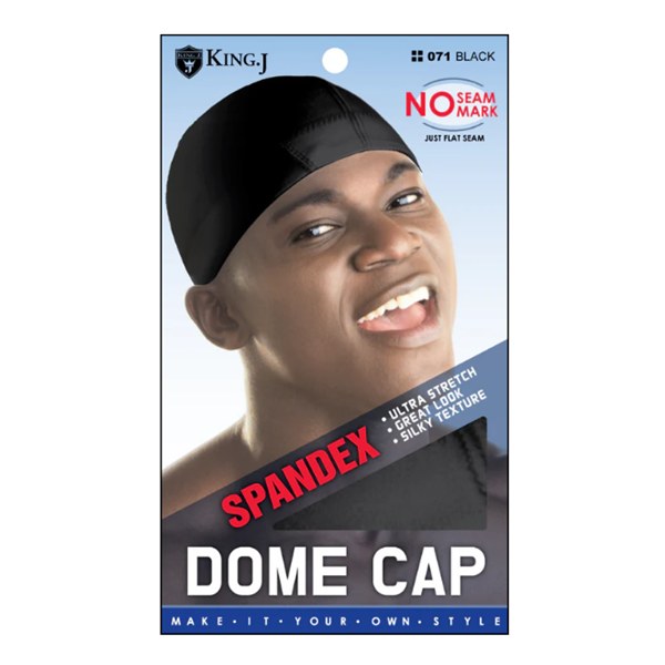King J Spandex Dome Cap #071 - Balck