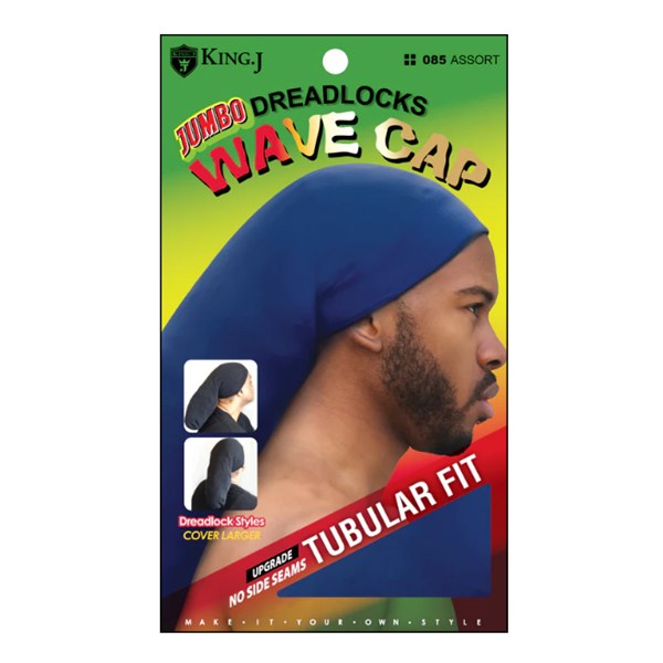 King J Dreadlocks Jumbo Wave Cap #085 - Assorted Colors