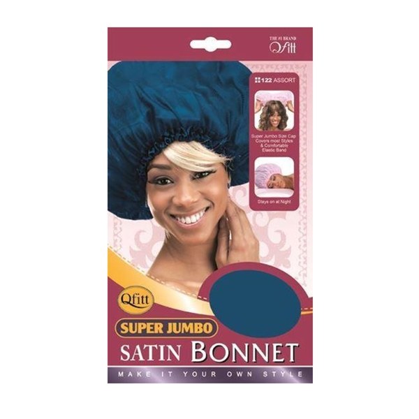 QFitt Super Jumbo Satin Bonnet Assorted Colors #122