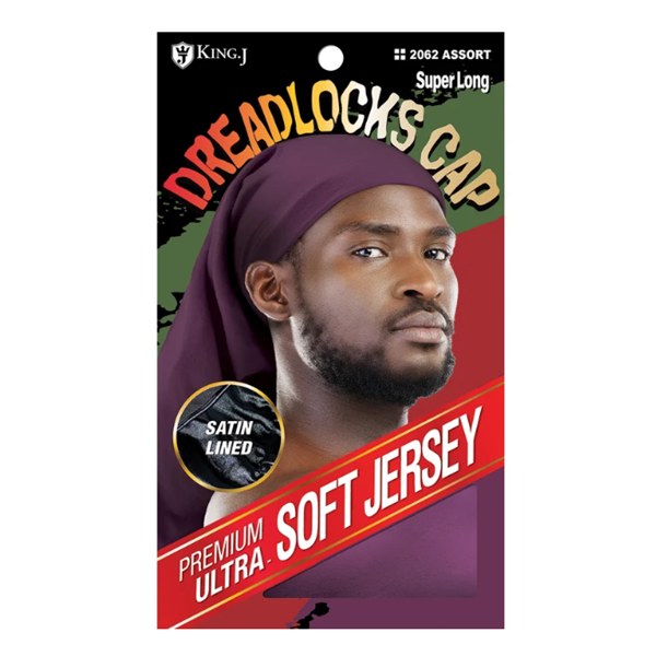 King J Super Long Dreadlocks Cap #2062 - Assorted Color