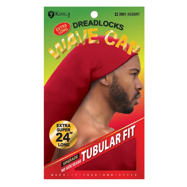 King J Dreadlocks Wave Cap #2081 - Assorted Color