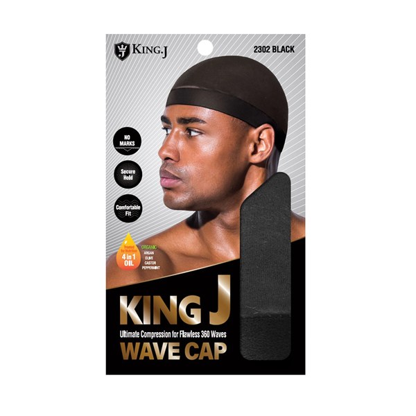 King J Wave Cap #2302 - Black