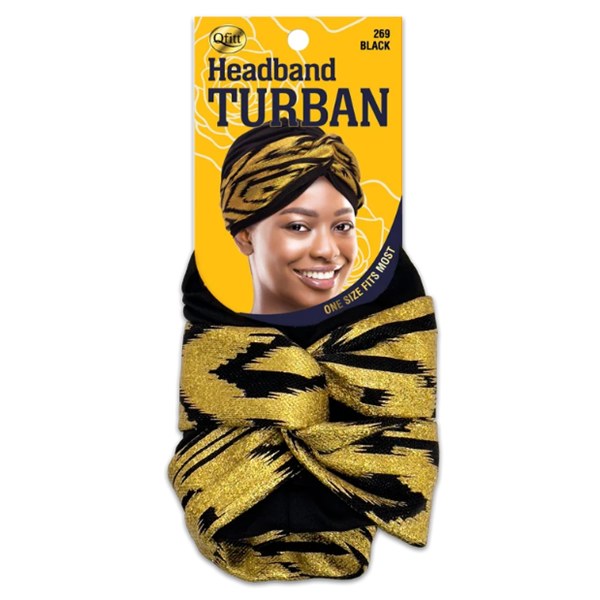 Qfitt Headband Turban #269 - Black