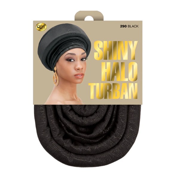 Shiny Halo Turban #290 - Black