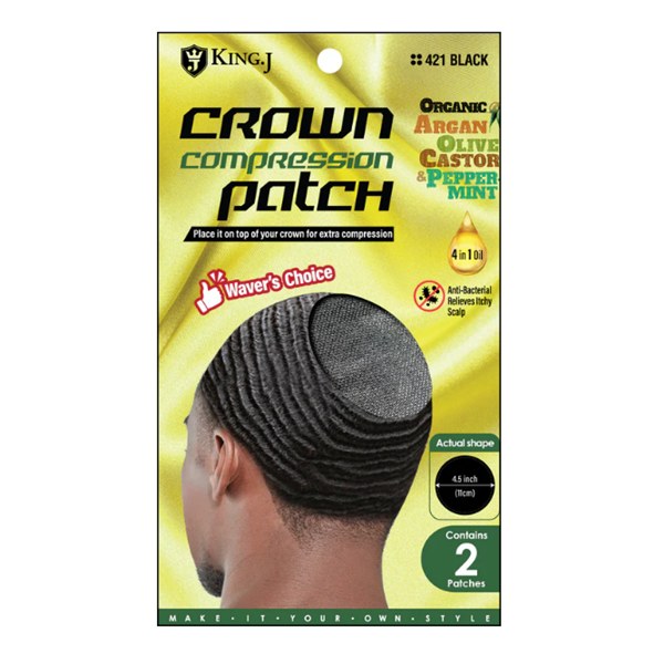 King J Crown Compression Patch #421 - Black