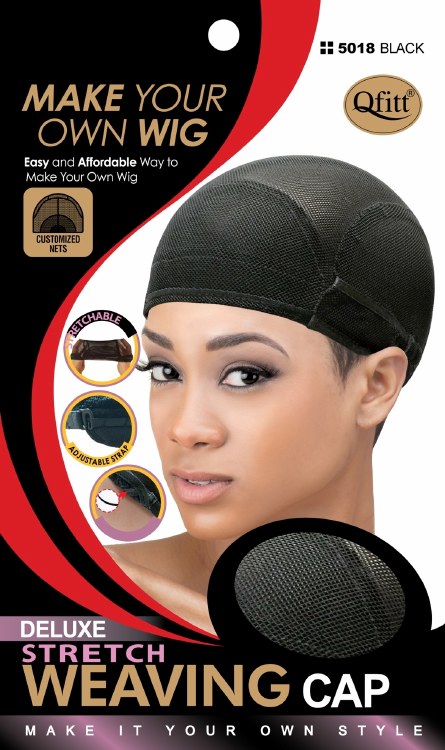 QFitt Deluxe Stretch Weaving Cap #5018 - # Black