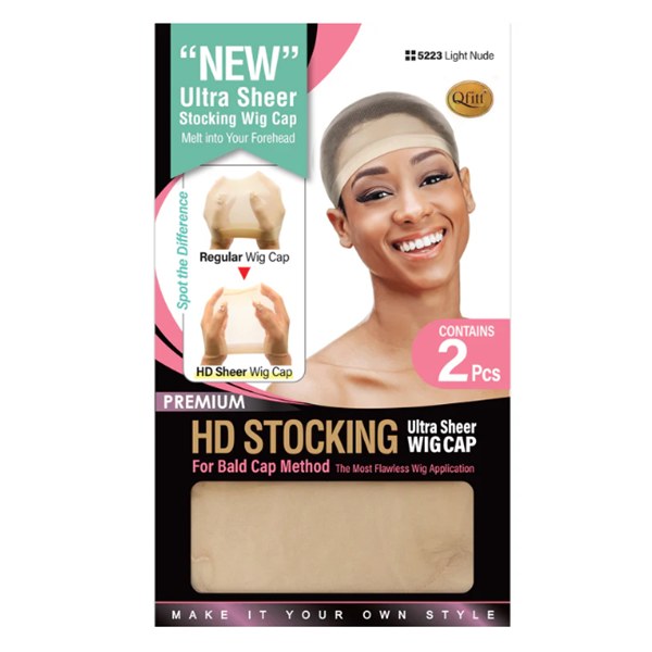 Qfitt HD Stocking Wig Cap #5223 - Light Nude