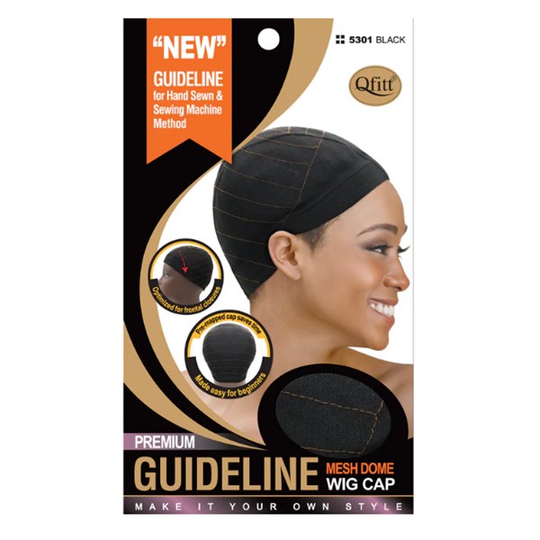 Qfitt Guideline Mesh Come Wig Cap #5301 - Black