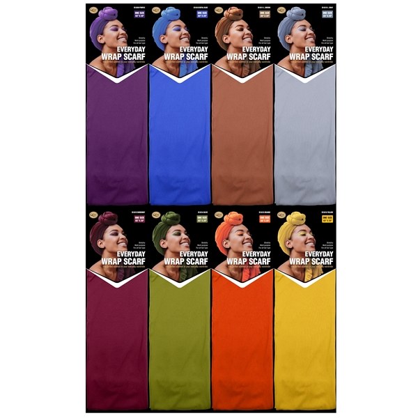 Qfitt Everyday Wrap Scarf #6311 - L. Brown