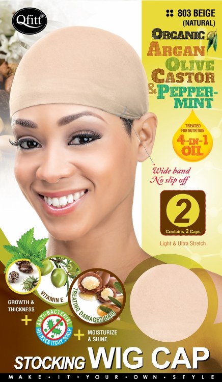 QFitt Stocking Wig Cap Beige (Natural) #803 - # Beige