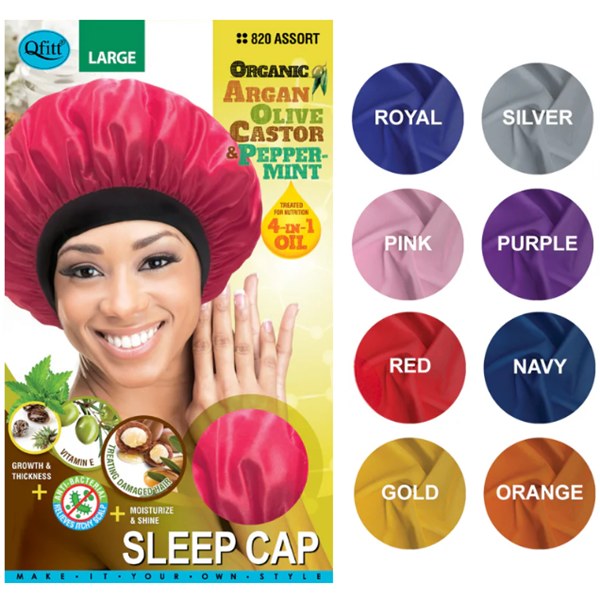 Qfitt Organic Sleep Cap #820 - Assorted Colors